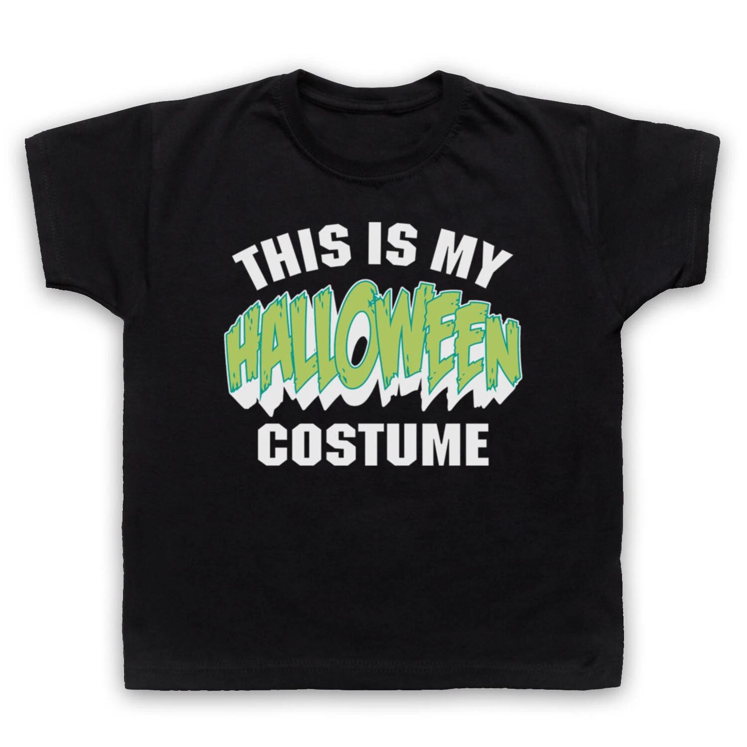 THIS IS MY HALLOWEEN COSTUME HIPSTER RETRO FUNNY LAZY KIDS CHILDS T-shirt 150