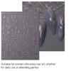 9 Sheets Bronzing Nail Art Stickers Sun Star Heart Nails Stickers Self-Adhesive Manicures Stickers 3D Nails Decals