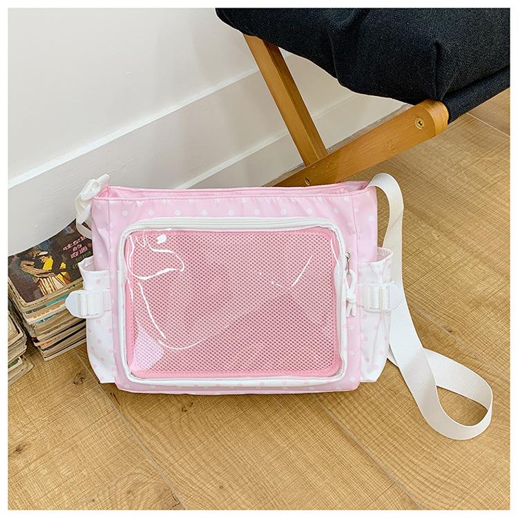 

Polka Dot Crossbody Shoulder Bag for Women Large Capacity Transparent Shoulder Bags Comfortable and Versatile Texture Ita Bag