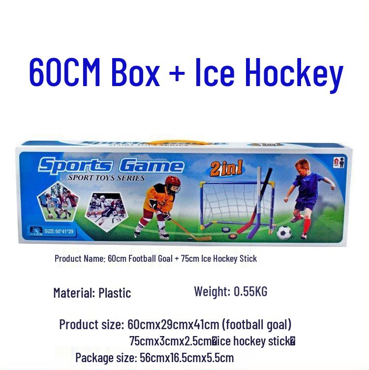 Kids' Portable Foldable Sports Goal: Indoor/Outdoor Soccer, Ball Hoop, Ice Hockey Net Toy