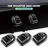 BTY4  4pcs Car Paste Hooks USB Storage Hanger Interior Accessories For Mercedes Benz AMG A B C E S G Class W201 W210 W108 W205 W203