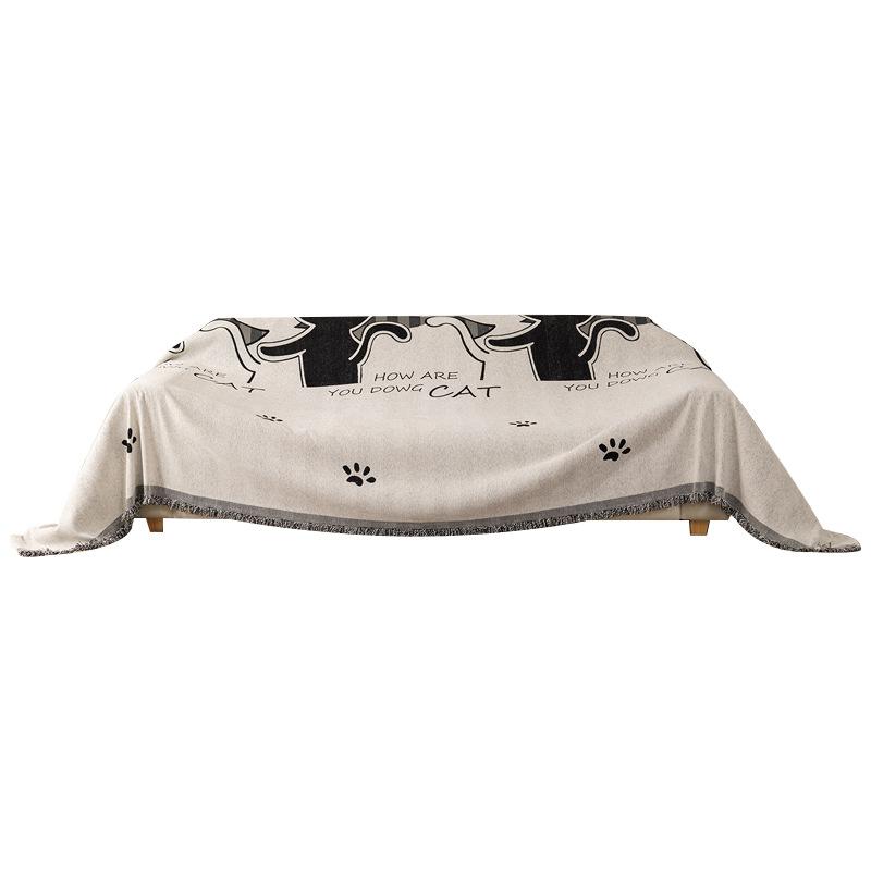 Chenille Sofa Cover Cloth Towel Four Seasons Universal Anti-Cat Scratch Sofa Cover Universal All-Inclusive Full Cover Blanket