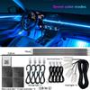 Interior Car LED Strip Lights RGB 6 Ambient Lighting  Kits App Control Music Sync Decorate Atmosphere Light for Cars Trucks SUV