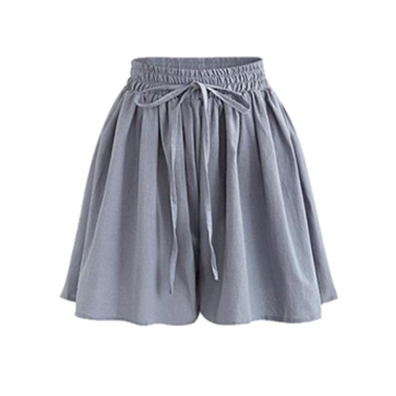 Casual Shorts for Women Drawstring Palazzo Short Pants Summer Loose Elastic High Waist Shorts Breathable Thin Short Pants Plus Sport Vacation Shorts