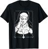 Funny Unholy Drug Nun Costume Dark Satanic Essential Horror T-Shirt Unisex T-Shirt