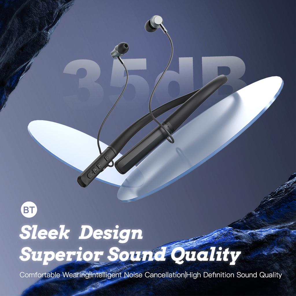 2in1 Neckband BT Wireless Earphones Hearing Aid Rechargeable Earphones and Hearing Aids Noise