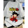 Summer Plus Size Dragon Ball Anime Cartoon Printed Men WomenTshirt Casual Parent Child Tops Fashion Street Wear Harajuku Y2K