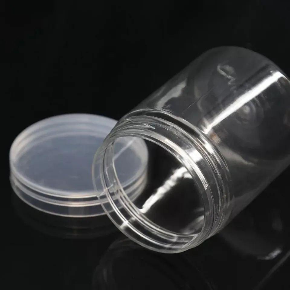Airtight Food-Grade Transparent Plastic Jar with Lid for Kitchen Storage