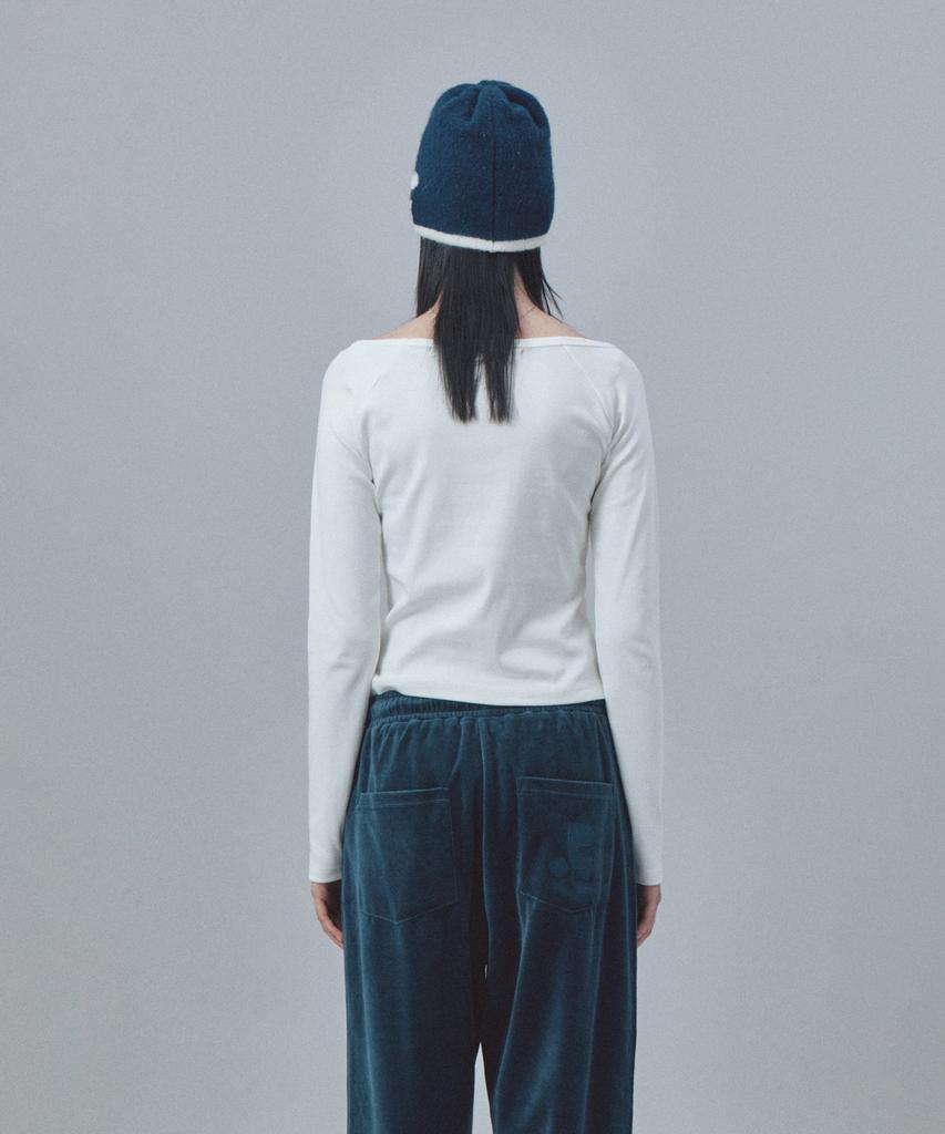 REST&RECREATION Reversible Knit Beanie - Navy