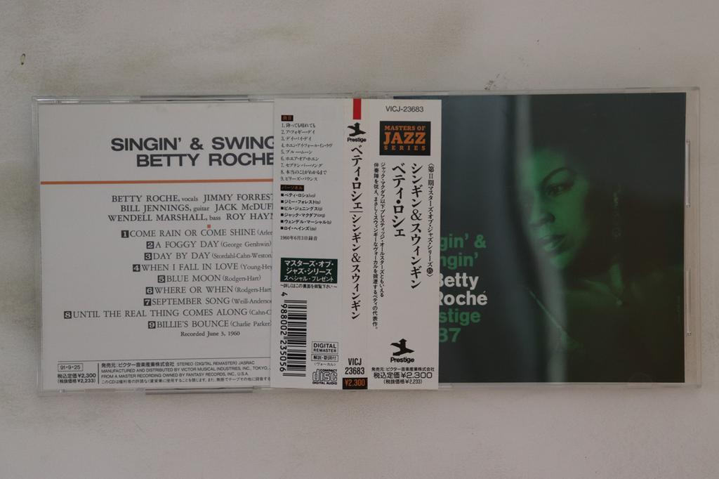 CD BETTY ROCHÉ - Singin' & Swingin' VICJ23683 Prestige 1991 Japan Obi Jazz Used