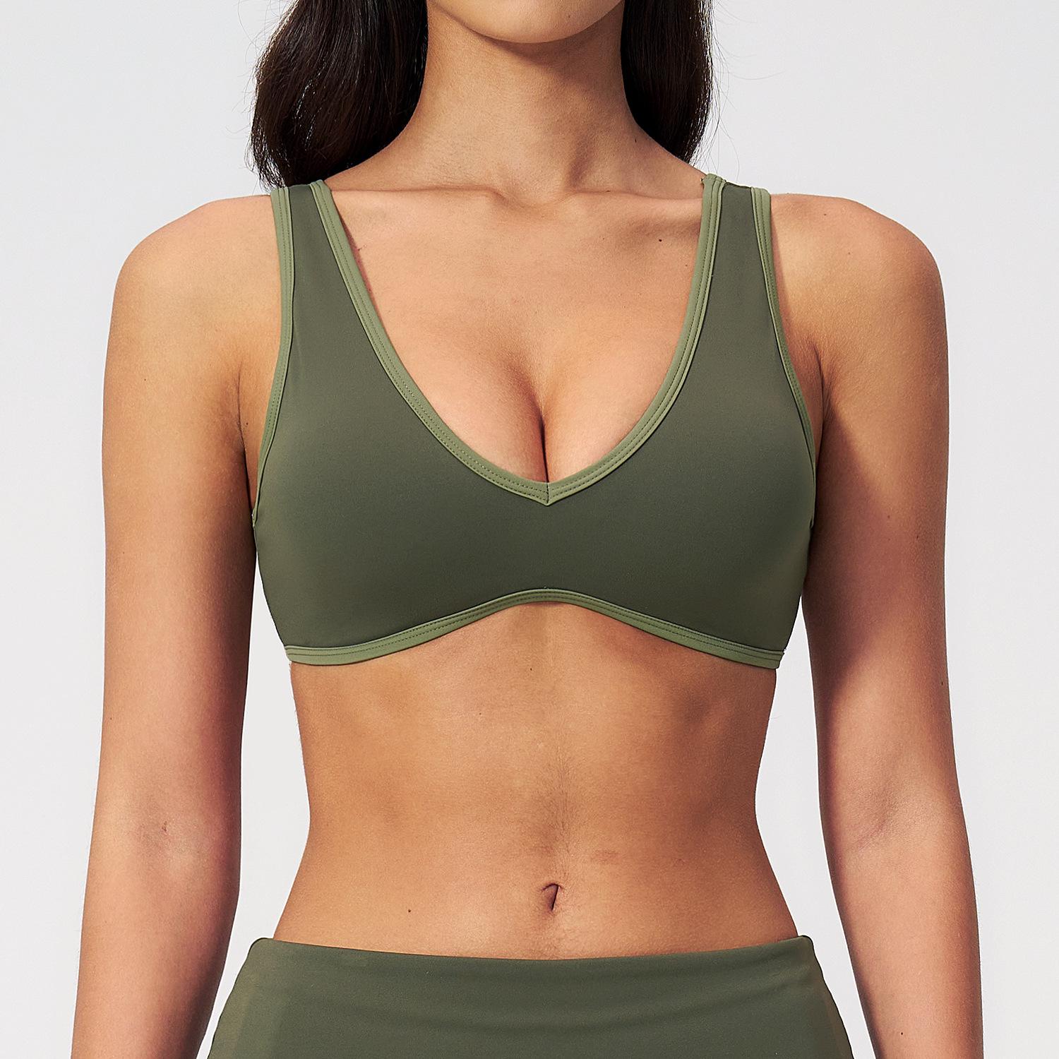 Dare to Show Color Block Yoga Bra - Quick Dry, Beautiful Back, Running & Fitness Sports Top