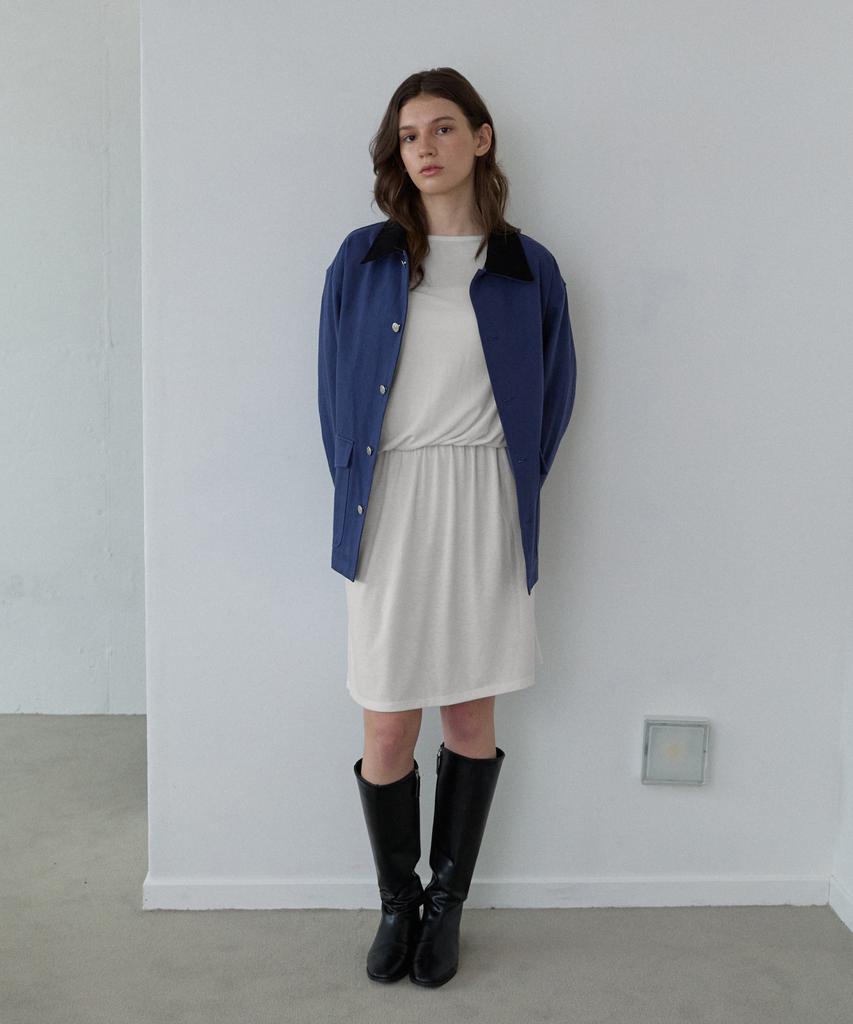 WIOE Every Washed Cotton Jacket_Blue