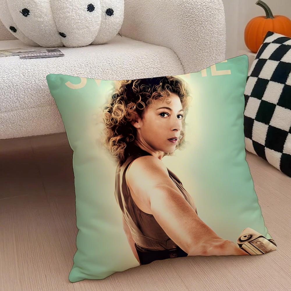 RRiver Song Cushion Cover Throw Pillow Cover Hidden Button Durable Polyester Chair Cushion