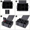 Portable Foldable Plates Storage Bag Thicken Lightweight Felt Storage Bag with Handle Dish Cup Storage Bag Kitchen