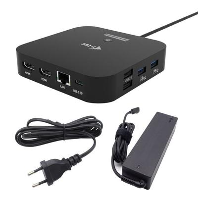 I-Tec Docking Station USB-C Dual HDMI 4K 100W con Caricatore Universale