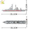 Non-Toxic Military Ship Aircraft Cruiser Building Blocks Army Tank Truck Model Bricks City Construction Children Toy For Children Gift