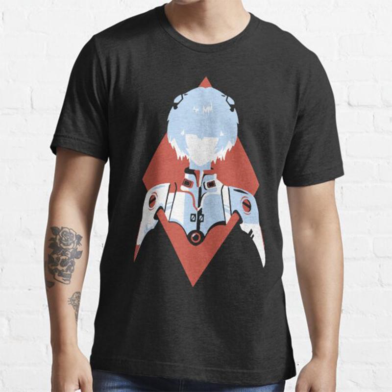 Plus Size Anime Evangelion Printed Unisex T Shirts Round Neck Cotton Tops Summer Casual Black Tees