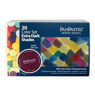 Holbein PanPastel 20 kolorów extra ciemny odcień 30207