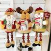 New Christmas Dolls Tree Decor New Year Ornament Reindeer Snowman Santa Claus Sitting Doll Decoration Merry Christmas