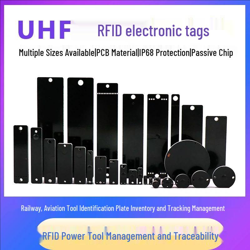 Ultra-High Frequency RFID Anti-Metal Tag: Durable, Passive, Long-Range, High-Temperature PCB Chip