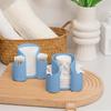 Cotton Pad QTips Holder, Bathroom Cups Dental Floss Dispenser, Storage Organizer for Cotton Pad QTips Paper Cup Floss, Bathroom