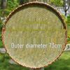 Large Handmade Bamboo Winnowing Basket - Round Woven Tray/Sieve for Drying or Decoration