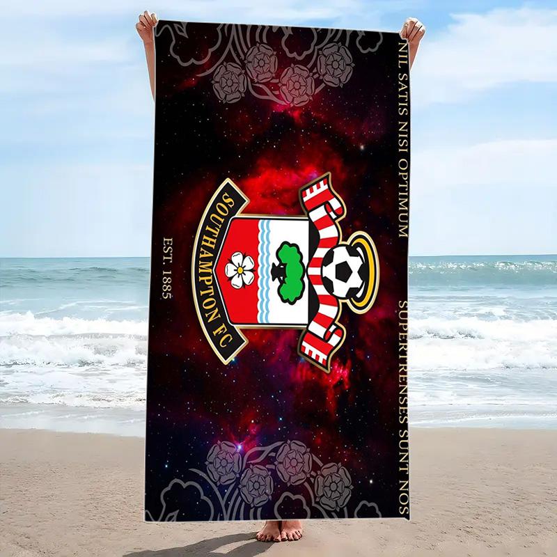 Southampton Print Beach Towel, Large Soft Quick Dry Towel for Beach Camping Swimming