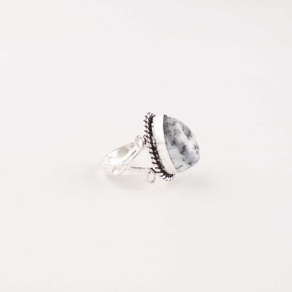 Dendrite Opal Gemstone 925 Solid Silver Jewelry Handmade Women Fashionable Ring RR-57-31