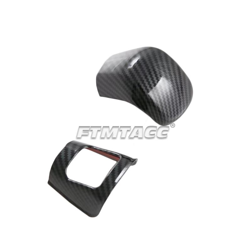 For Toyota Yaris Ativ 2024 ABS Carbon Fiber Interior Accessories Car Center Console Gear Shift Panel Water cup Cover Trim