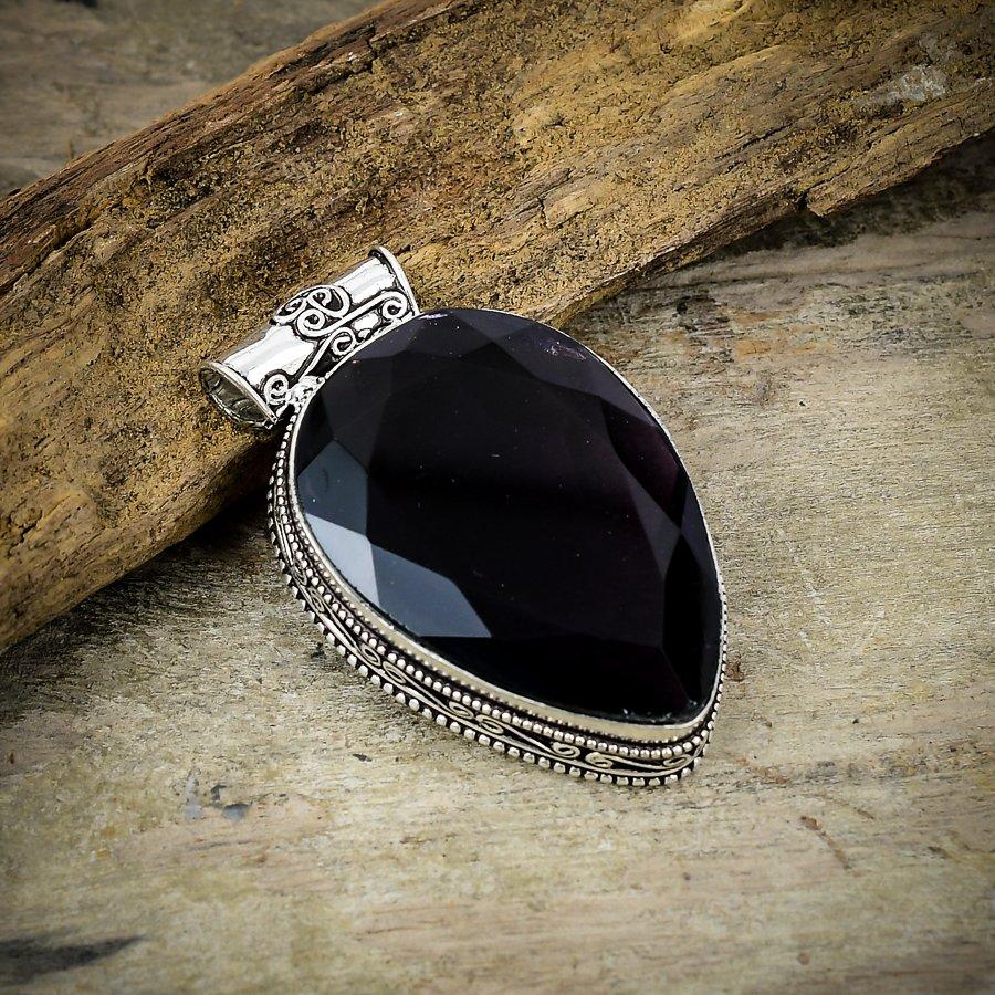 

Amethyst Gemstone Handmade 925 Sterling Silver Jewelry Pendant 1.97 M-149