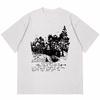 Pure cotton heavy short-sleeved t-shirt women's summer new loose niche design half-sleeved  trendy brand American
