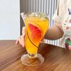 High appearance level glass juice drink glass cold drink glass Home Creative ins Wind ice cream milkshake cup Coffee cup