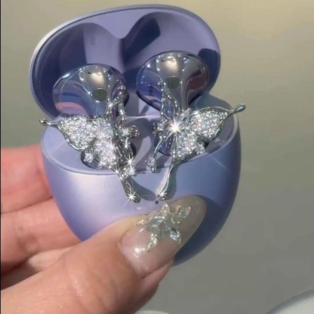 

New DIY Headphone Diameter Buckle Removeable Rotatable Headphone Decoration Clip Decorative Zircon Earbud Accessories