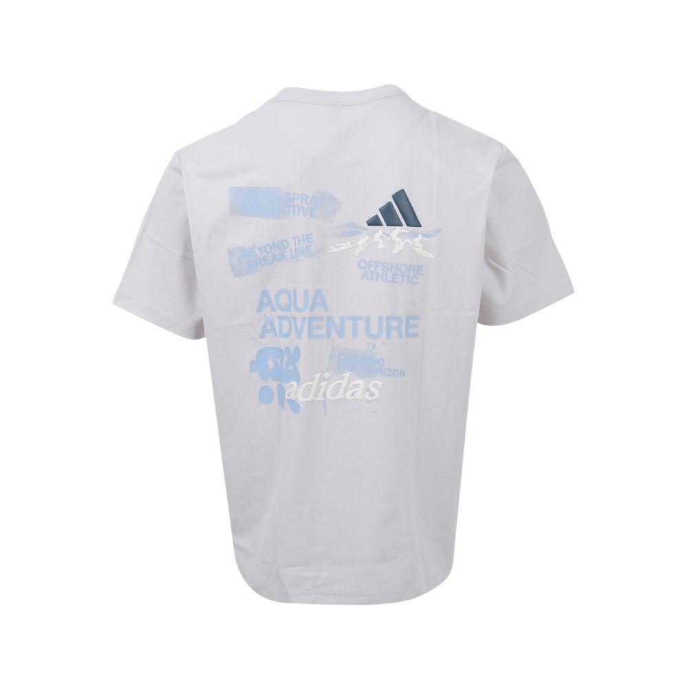 adidas Color Block Round Neck Pullover Short Sleeve T-Shirt Men Tops LF7291