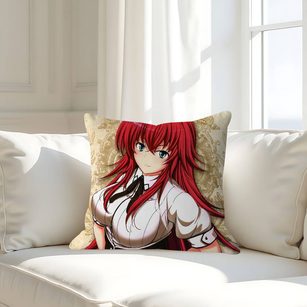 Аниме H-High School DxD Наволочка Съемный Моющийся Чехол для Подушки – Всесезонный Мягкий Лен 16x16Inch