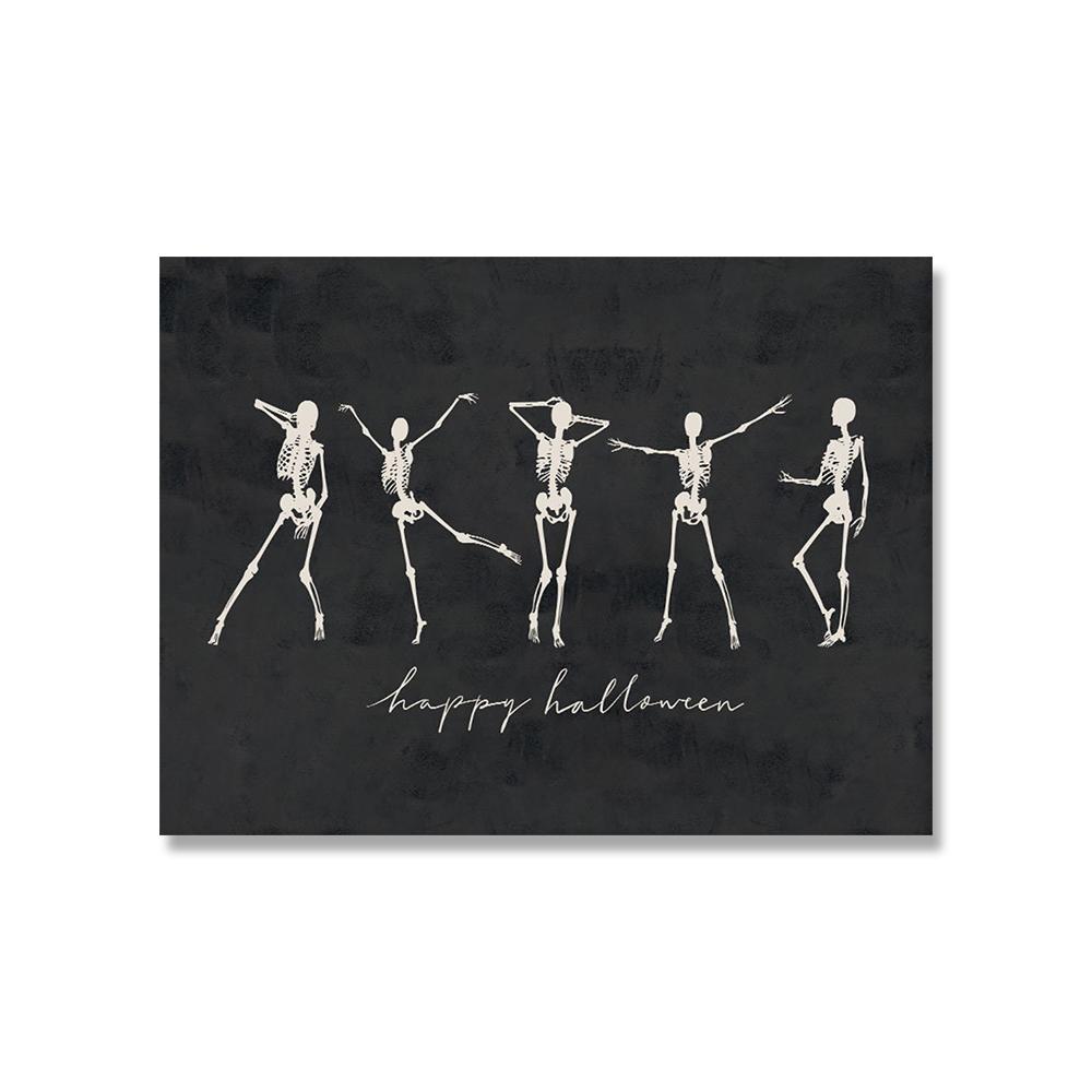 Halloween Skeleton Pumpkin Black Cat Wall Art Canvas Painting Nordic Posters And Prints Wall Pictures For Home Living Room Decor