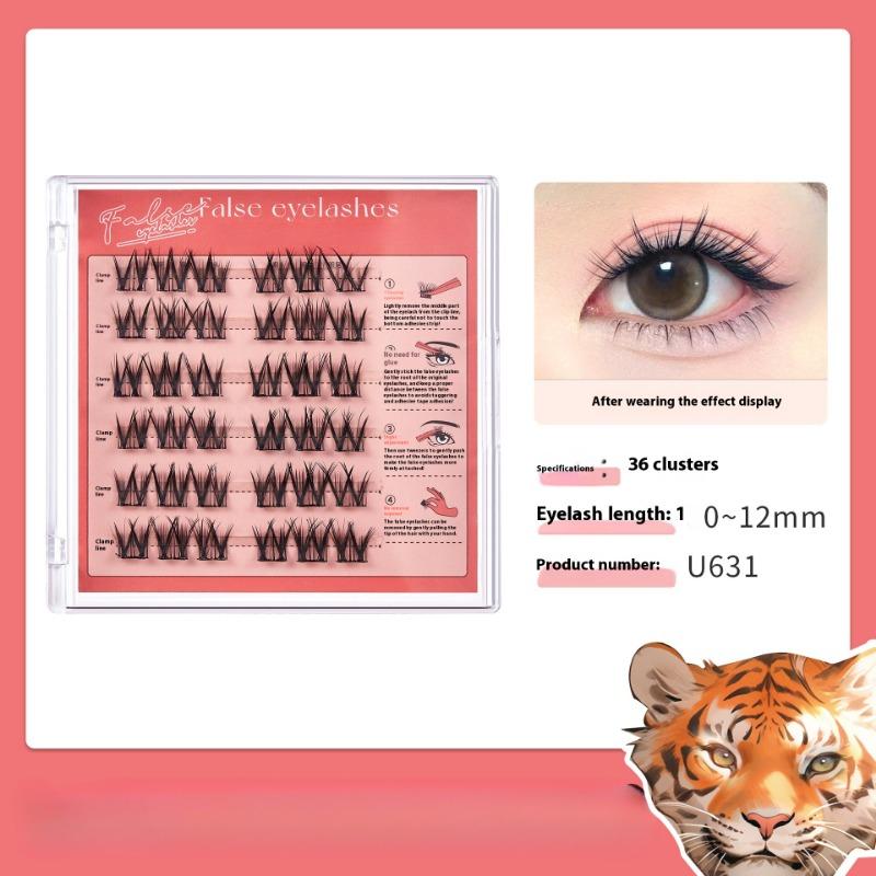 Zodiac Series Non-adhesive False Eyelashes Single Cluster Thick Self-adhesive Non-adhesive Eyelashes