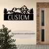 Unique Custom Metal Sign Mountain Address Rustic Western House Decor Door Number Home Entrance