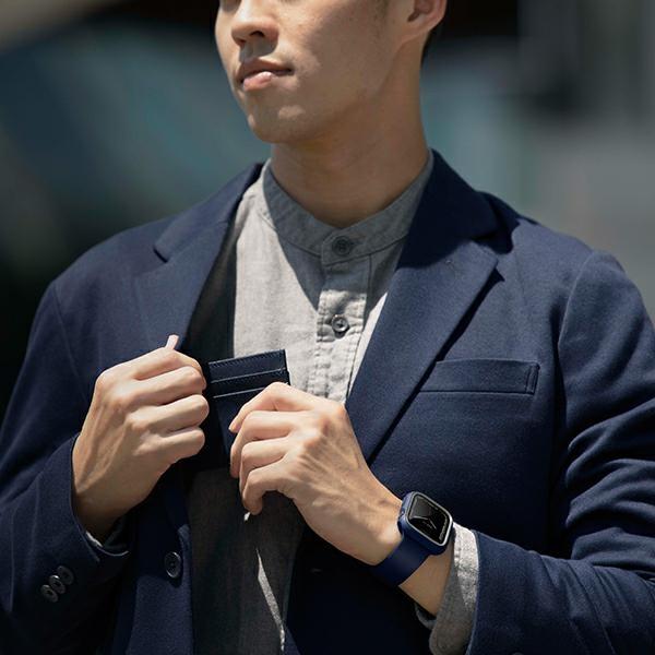 Uniq Etui Moduo Apple Watch Series 4/5/6/7/8/9/Se/Se2 44/45Mm Niebieski-Szary/Blue-Grey