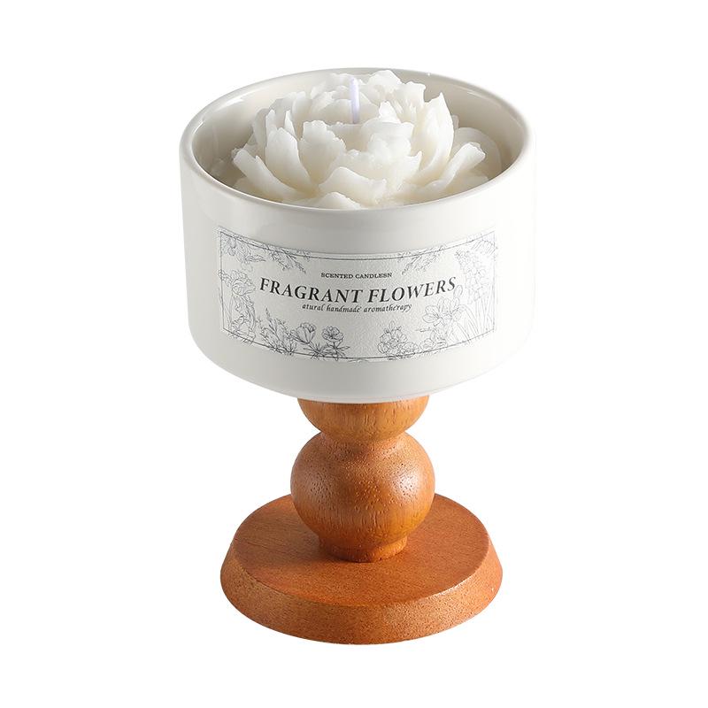 Premium Camellia Scented Candle Gift Set - Soy Wax Wedding Decoration, Birthday & Party Favor.