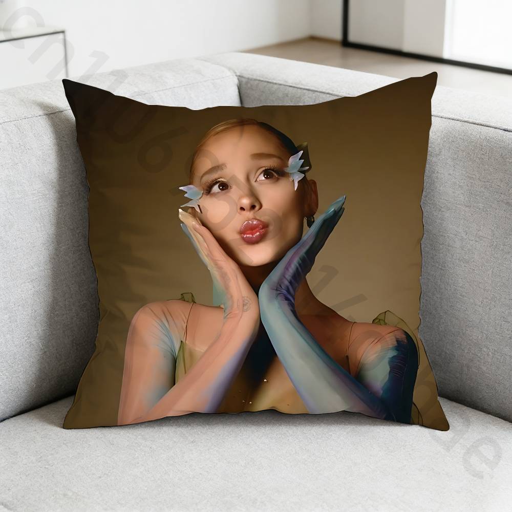 Singer AAriana Grande Pillow Cover Living Room Sofa Cushion Cover Bedroom Room Bed Pillow Cover Home Decoration