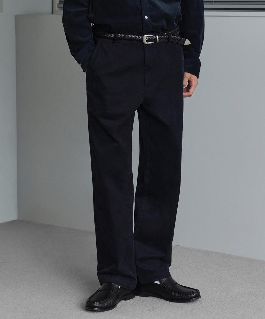 Musinsa Standard [City Workers] Moleskine Tapered Pants [Navy]