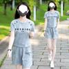 Casual Sportswear Suit, Summer Suit, Fashionable Western Style Women's Shorts Two-piece Set