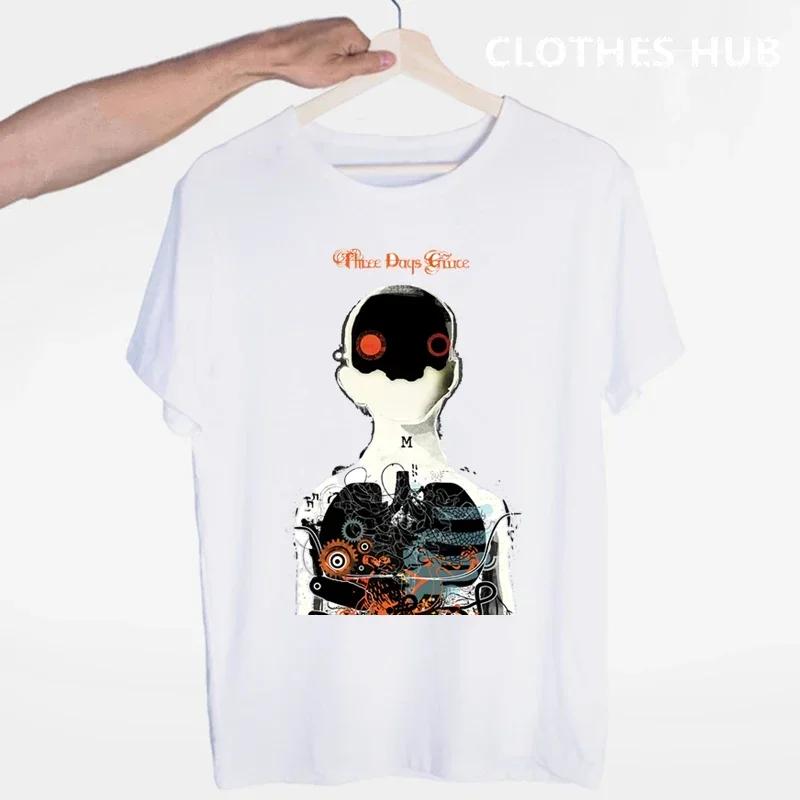 Three Days Grace Music Band T-shirt O-Neck Short Sleeves Summer Casual Fashion Unisex Men And Women Tshirt