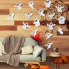 21-Piece Set of Halloween Wall Stickers – Self-adhesive Ghost Wall Stickers for Bathroom, Living Room, Porch, and Home Decoration
