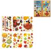 6PCS Fall Window Cling Plastic For Living Room Bedroom Seasonal Decoration
