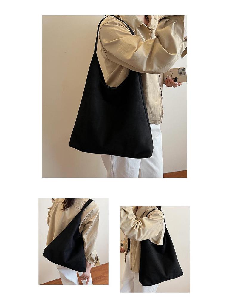 Retro Large Capacity One-Shoulder Underarm Tote Bag - Versatile Women's High-End Fashion Commute Accessory