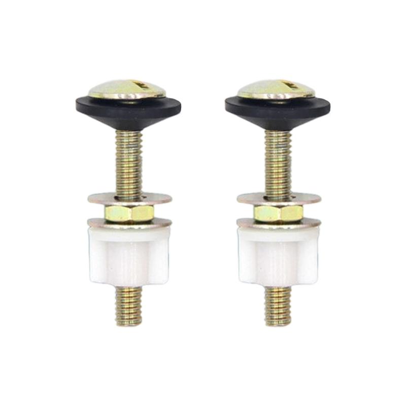 

Полный монтажный комплект для бачка унитаза Стальные болты гайки шайбы уплотнители Простая установка Прочный крепежный набор для бачка унитаза