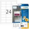Weather-resistant Self-adhesive Labels - HERMA - 66x33.8 Mm - Pack of 240 - White - Polyester Film