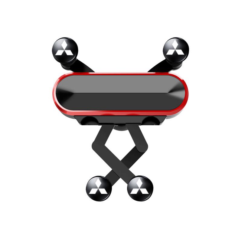 Car Phone Holder Air Vent Clip Smartphone Stand Gravity Support Mount Emblem For MitsubishiS Lancer ASX Mirage Pajero Sport SX6